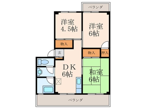 松井マンションの物件間取画像